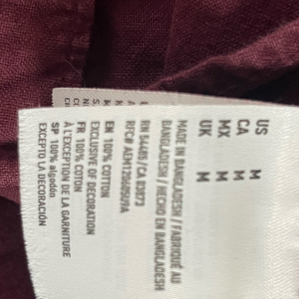 American Eagle Gray Striped Polo Shirt and maroon long SleeveButton Down Shirt M - Picture 8 of 11